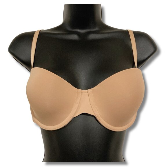 GAPBODY 34C Taupe nude smooth convertible strap strapless underwire t-shirt bra - Picture 1 of 12